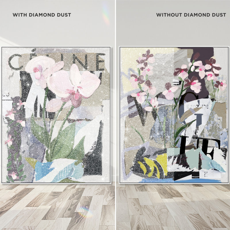 Fine Art Fashion Set Floral & Botanical Canvas Print by Oliver Gal, Black Frame, 16 x 20, 31"H x 37"W, White Floater Frame