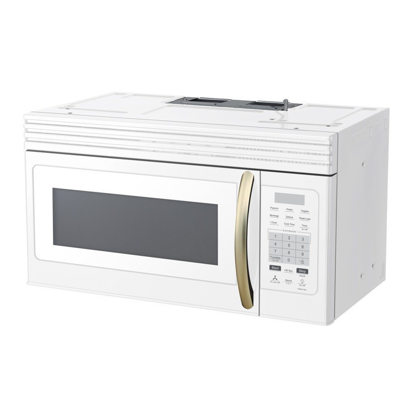 Forno Scalo 30-Inch Over the Range Microwave, White – 1.6 cu.ft, 300 CFM Convertible Vent