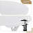 32'' Cocktail Table White High Top Folding, Round Portable Bar Height Folding Table with Removable Legs Indoor Outdoor Banquet for Party Banquet Wedding Picnic Dining Camping-135143603