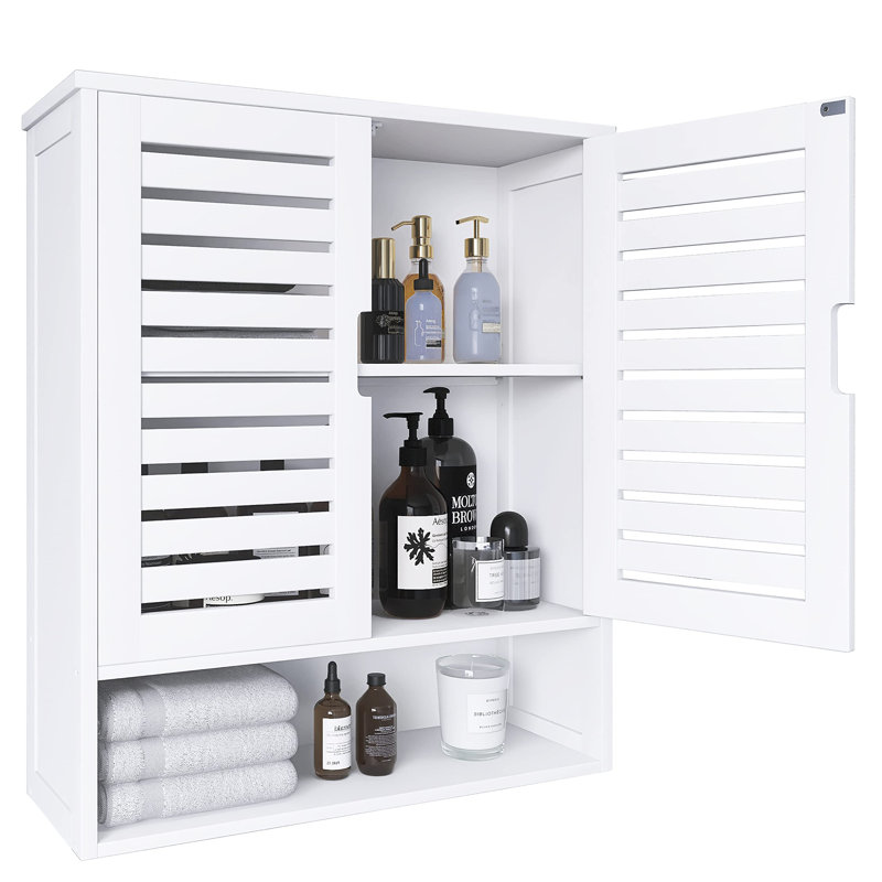 Armoire de salle de bain murale, Blanc