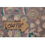 Tapis floral mauve en laine 10x13