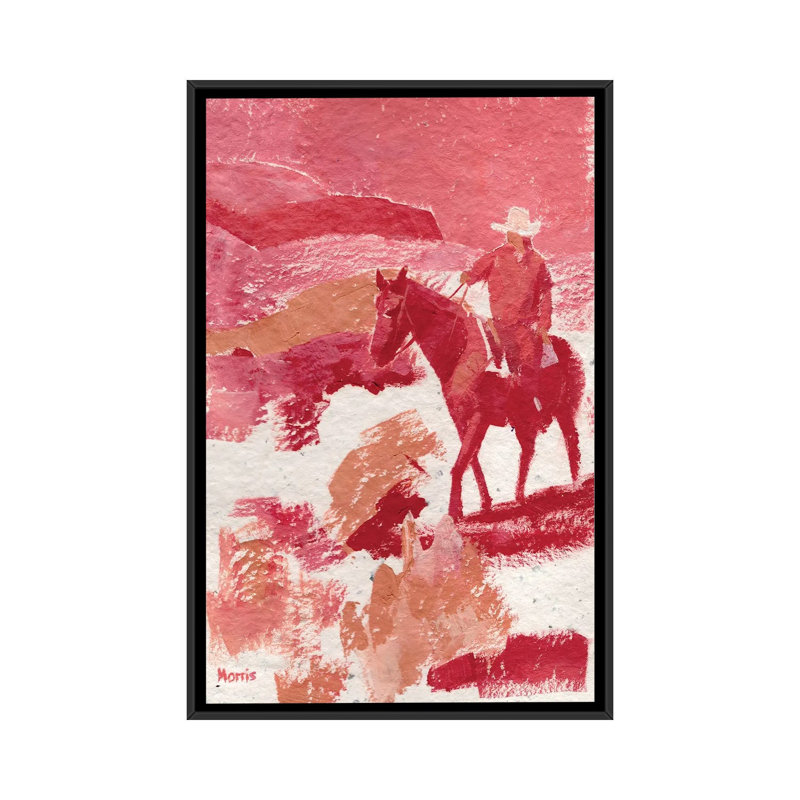 Après-midi ombres - reproduction d'art murale - toile encadrée, 26 po x 18 po, Toile avec cadre, Noir