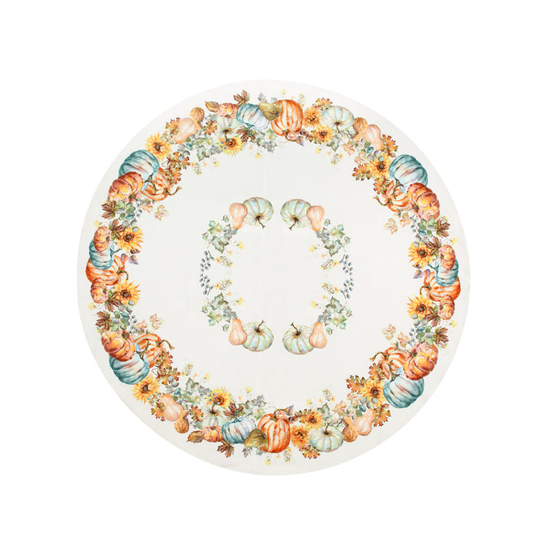 Harvest Sun Round Tablecloth