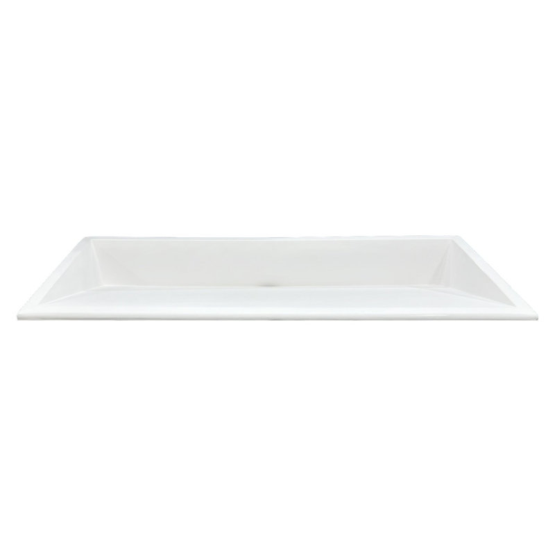 Marble-Lite 30" Undermount Ramp Bathroom Sink, White Matte