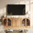 Modular Cabinet 3-Piece Sideboard with Shelves, Camel-97068381