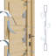 Dalle de porte intérieure en bois manufacturé massif Louver-93912968-93912979