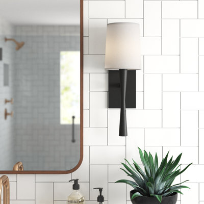 Averee 5.5" W 1-Light Dimmable Wallchiere