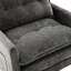 Fauteuil simple confortable avec rotation à 360 °, tissu chenille, rangement latéral et mousse à mémoire de forme pour pivotement décoratif, matériau, utilisation quotidienne