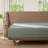 MooMee Fitted Sheet Only Extra Deep Pocket 100% Washed Cotton Linen Like Textured Lightweight Breathable-107672078-107672093