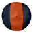 Marine / orange