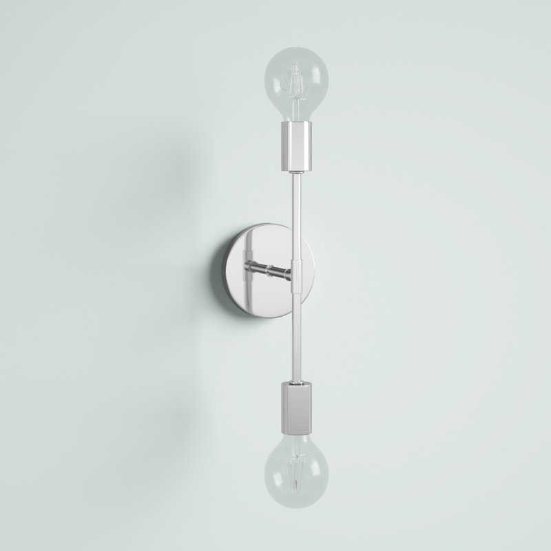Éclairage à intensité variable à 2 lumières Borba, Chrome