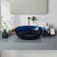 Lavabo de salle de bain vasque ovale en résine transparente 22 po x 15 po Pensen-115785730