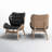 Berkie Vegan Leather Wingback Chair