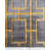 Tapis gris / doré Glam