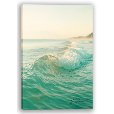 Toile dorée - vague tranquille