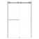 Eclipse 45'' - 48'' W x 74'' H Bypass Frameless Shower Door with Clear Glass