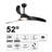 52in. 3-blades Woodgrain Finish Dimmable Changeable 3000k/4000k/5000k Led Ceiling Fan With Remote Control-1472160580