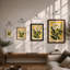 Gilded Gerbera Botanical - Framed Print-161709406-161709400