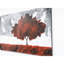 Art mural surdimensionné sur toile 47 po x 27 po - rouge peint à la main pour l'automne, sans cadre, matériau, peinture de 41 po et plus