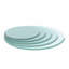 Plateau de table rond en verre trempé de 24 po, rebord biseauté épais de 1/2 po pour tables basses et tables de salle à manger-1890161519-1890161520