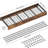 industrial style ceiling/wall mounted pot rack with hooks for kitchen storage, space saving, practical and beautiful.-197120553-197120558