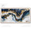 Géode abstraite, reproduction d'art sur toile ou marbre doré et bleu-99377938-99377935