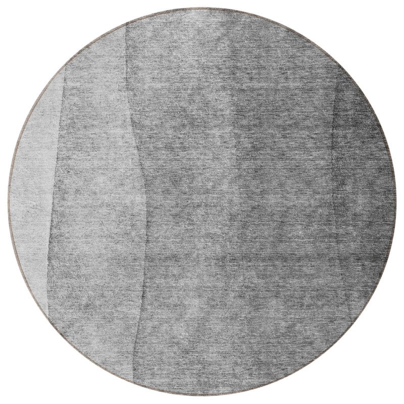 Tapis ombré rond 8 po