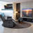 Zero Gravity Reclining Sofa with Adjustable Headrest and Drop Down Table-170495106