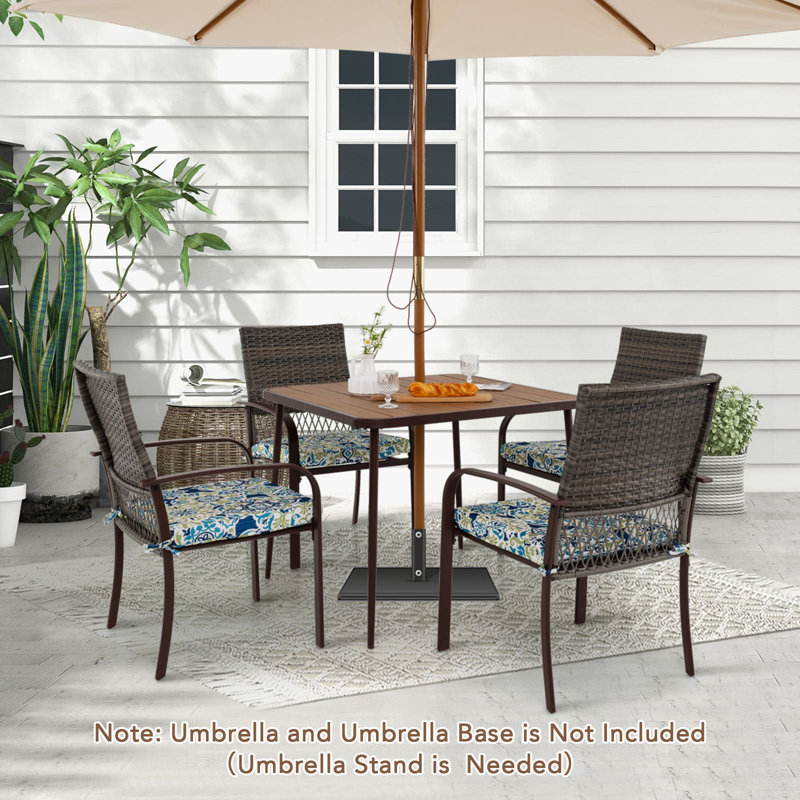 4 - Person Patio Dining Set Square Table