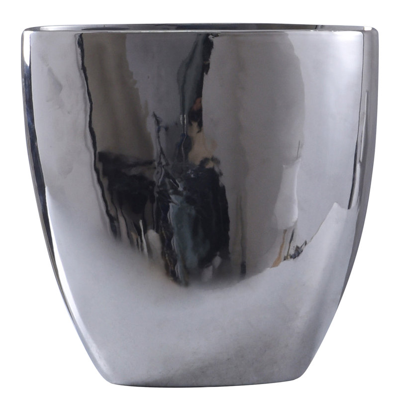 Aarionna Ceramic / Porcelain Table Vase, 15.75" H x 15.25" W x 6.5" D