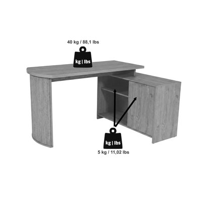 L-Shaped Credenza Desk