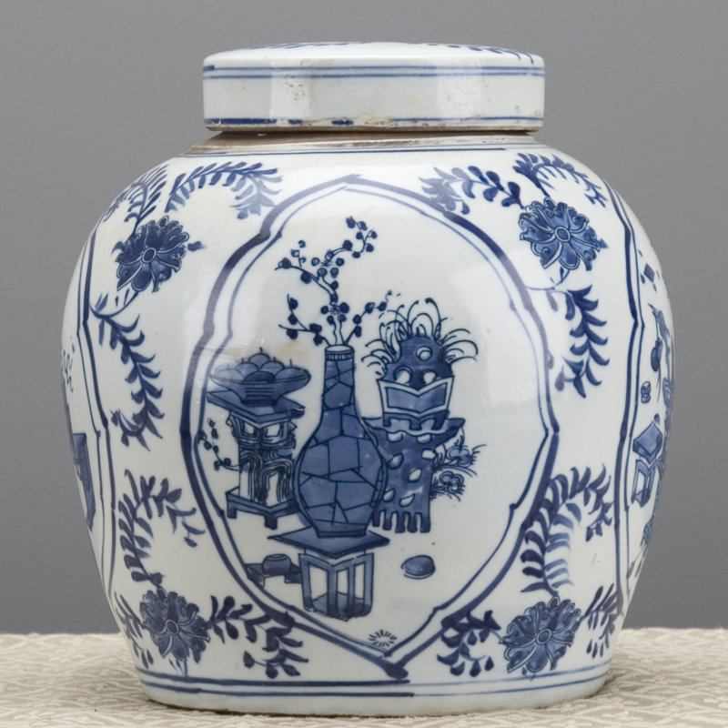 Handmade Porcelain China Ginger Jar