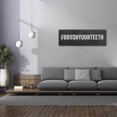«Brush Your T dents» par Linda Woods, art mural sur toile