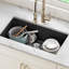Évier de cuisine simple sous-comptoir en granit onyx KRAUS-120128983-120128984