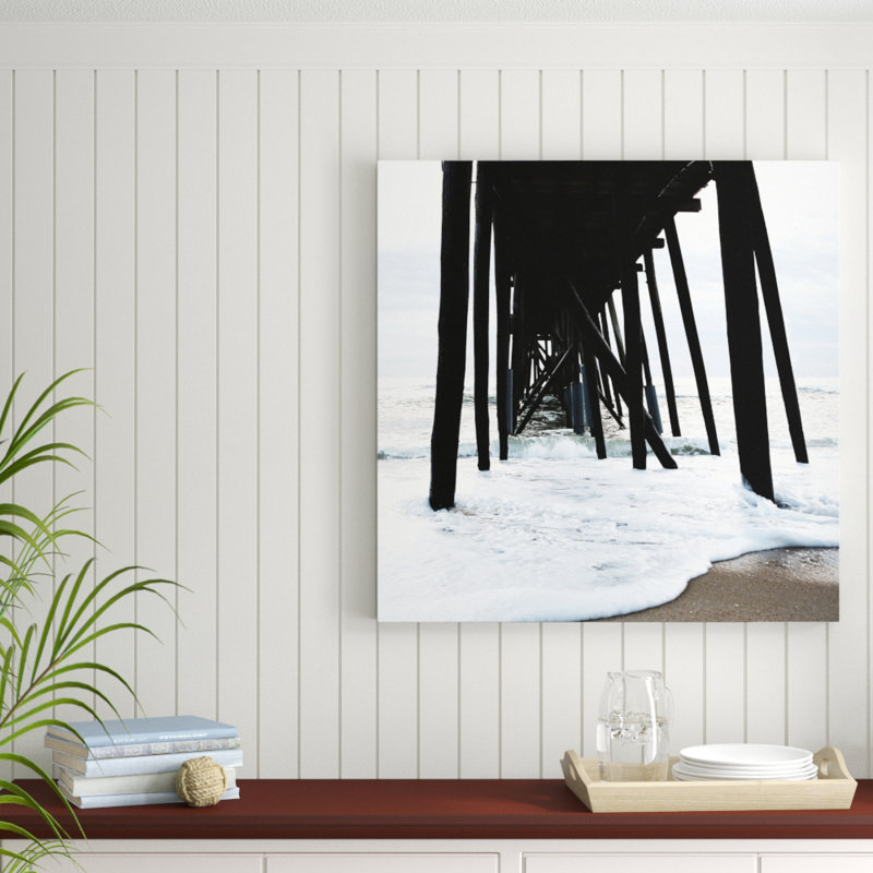 Belmar Pier II - photographie, H 16 po x l 16 po x P 2 po, Cadre noir