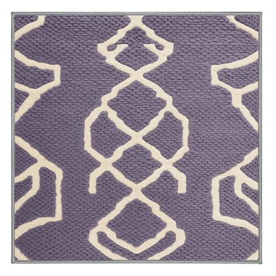 Tapis mauve lavable à la machine