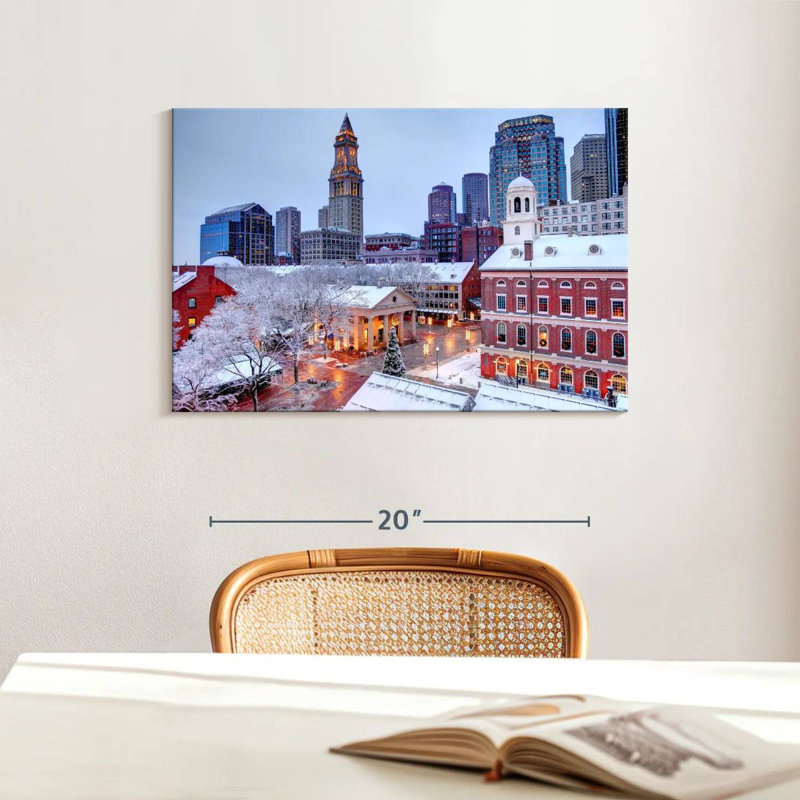 Boston Wintertime, H 16 po x l 24 po