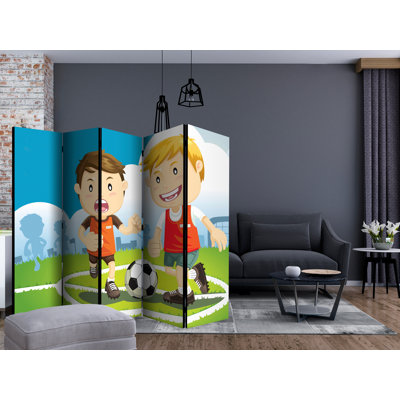 Arudz 225cm W x 172cm H 5 - Panel Folding Room Divider