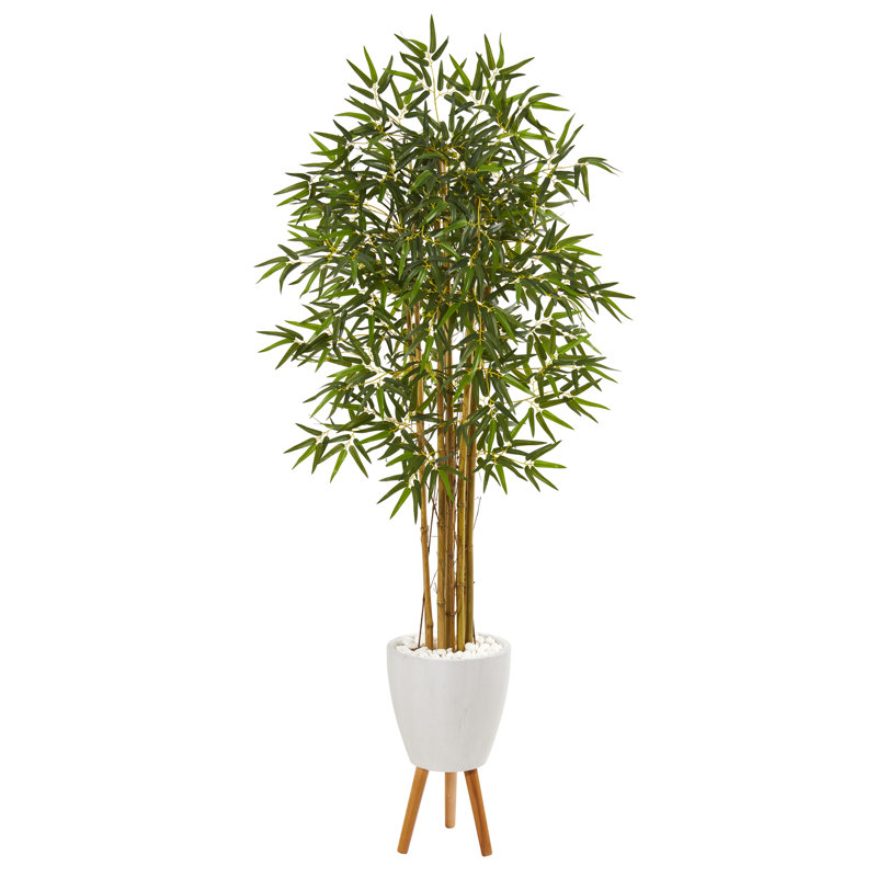 Plante de bambou artificiel en pot