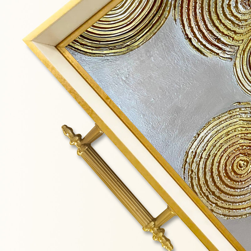 Elegant Glass Tray, 19.7 x 11.4 x 1.4 inches | 100% Durable Glass Construction | Easy to Clean with Damp Cloth | Ideal for Serving, Decorative Display, and Organizing | Stylish Addition to Home Décor
