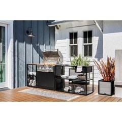 Stainless Steel Modular Outdoor Kitchen Island with Built in Grill, Re –  Sunzout Outdoor Spaces LLC