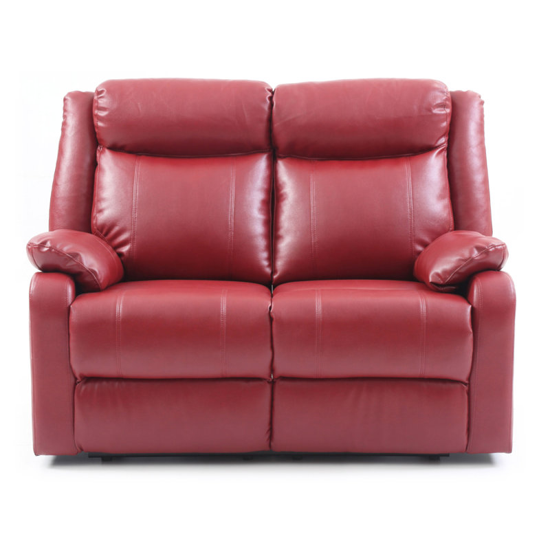 Glory Furniture Ward G765A-RL Double Reclining Love Seat, Red