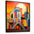 Black Floater Framed