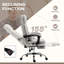 Fauteuil de bureau de massage en microfibre, fauteuil de bureau pivotant et inclinable chauffant