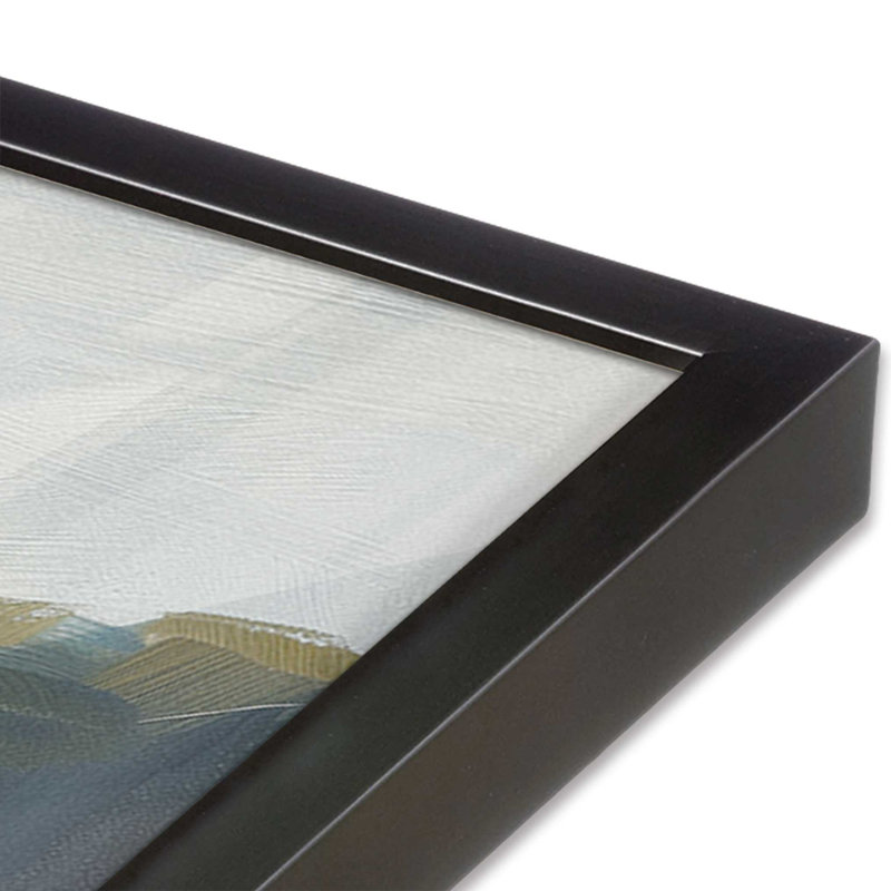 «Seascape Sonata V2 (Square)», impression encadrée sur papier par Azure Artisanal Studio, Zinc patiné