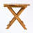 wooden patio table with sturdy legs