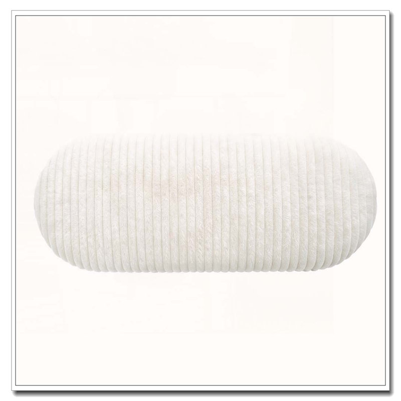 Repose-pieds en velours côtelé avec couvercle relevable, Pink Corduroy