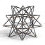 Wire Star Black/Gold Iron Sculpture