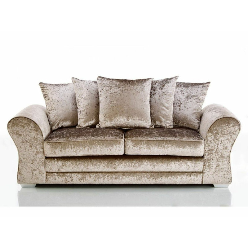 Padilla Velvet Sofa, Mink
