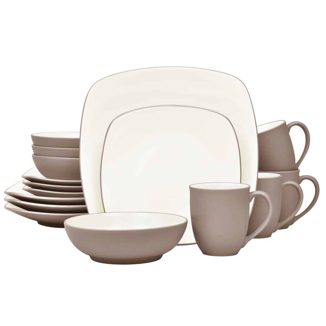 Noritake Colorwave 16-Piece Square Dinnerware Set, Service for 4 Noritake 